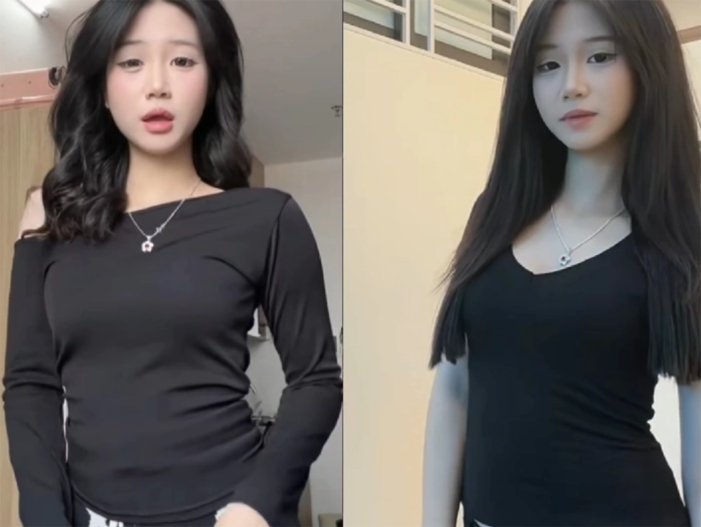 Meo xinh lộ clip