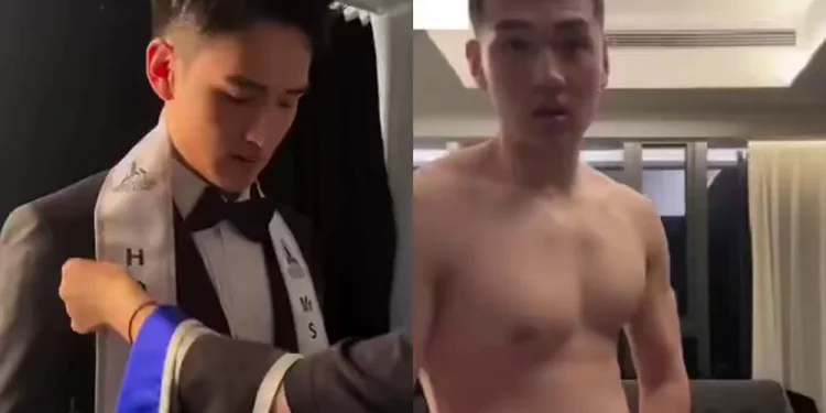 Nam vương Trung Quốc Mr World Wei Zihong lộ clip tự sướng