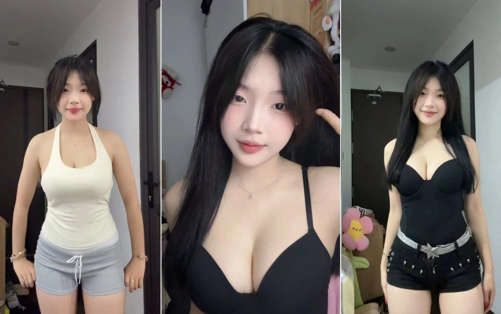 Hotgirl TikToker Bún bò Huế lộ clip bị dí 3 Tiktoker bún bò Huế mặc bikini