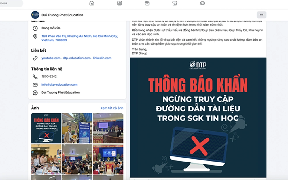 Sách Tin học lớp 3 có đường link web đen thieunhivideo trang 59 4 Phản ứng của nhà phát hành và cơ quan chức năng