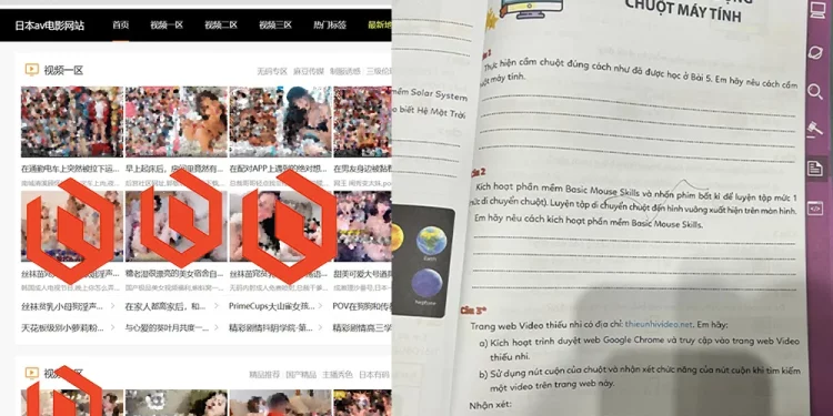 Sách Tin học lớp 3 có đường link web đen thieunhivideo trang 59 1 Sách Tin học lớp 3 có đường link web đen thieunhivi trang 59