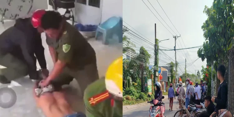 Clip vụ Tây Ninh mới nhất cái chậu thau màu đỏ Long An không che