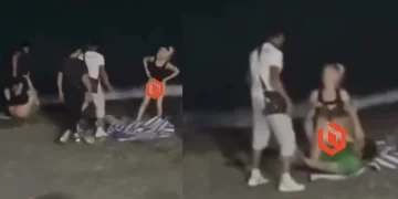 Clip bãi biển Đồ Sơn Hải Phòng đang nhấp nhô trên bờ thì bị chồng phát hiện